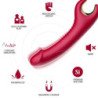 ARMONY - VIBRADOR Y ROTADOR PRINCE DILDO ROJO
