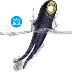 ARMONY - VIBRADOR DE DOBLE CABEZAL SOMBRA AZUL PARA JUGUETES