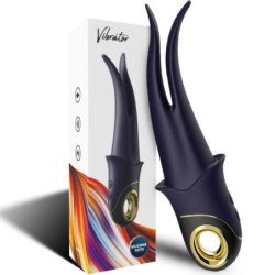 ARMONY - VIBRADOR DE DOBLE CABEZAL SOMBRA AZUL PARA JUGUETES