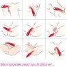 ARMONY - VIBRADOR DE DOBLE CABEZAL SOMBRA ROJO PROVOCADOR