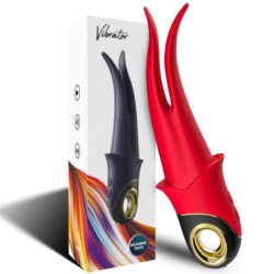 ARMONY - VIBRADOR DE DOBLE CABEZAL SOMBRA ROJO PROVOCADOR