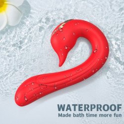 ARMONY - VIBRADOR DELFIN MULTIPOSICIÓN Y CON EFECTO DE CALOR ROJO