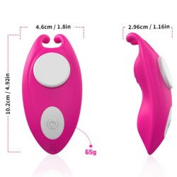 ARMONY - BRAGUITAS VIBRADORAS CON FORMA DE ABEJA PARA EL PUNTO G, COLOR FUCSIA - APLICACIÓN GRATUITA