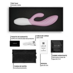 LELO - INA TWIST DOUBLE VIBRATOR RABBIT FOR G-SPOT AND CLITORIS PINK