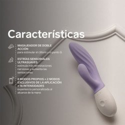 LELO - INA TWIST DOUBLE VIBRATOR RABBIT FOR G-SPOT AND CLITORIS LAVENDER