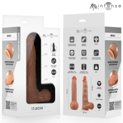 MR INTENSE - BRUCE S SILICONE DILDO WITH TESTICLES 17.8 CM -Ø- 4 CM