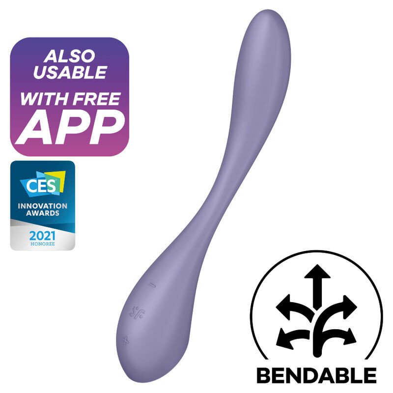 SATISFACTOR - MULTIVIBRADOR G-SPOT FLEX 5 LILA