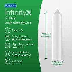 PASANTE - DELAY INFINITY CONDOMS 12 UNITS