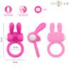 INTENSO - ANILLO VIBRATORIO PARA PENE HOPPS CON ESTIMULACIÓN CLITORAL ROSA