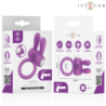 INTENSO - ANILLO VIBRATORIO PARA PENE HOPPS CON ESTIMULACIÓN CLITORAL MORADO
