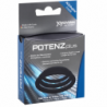 JOYDIVISION POTENZDUO - CONJUNTO DE 3 ANILLOS NEGROS - S, M, L