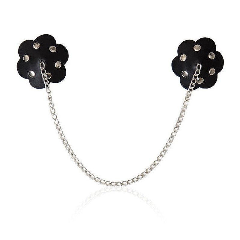 OHMAMA FETISH - PROTECTOR DE PEZONES CON CADENA EN FORMA DE PÉTALO