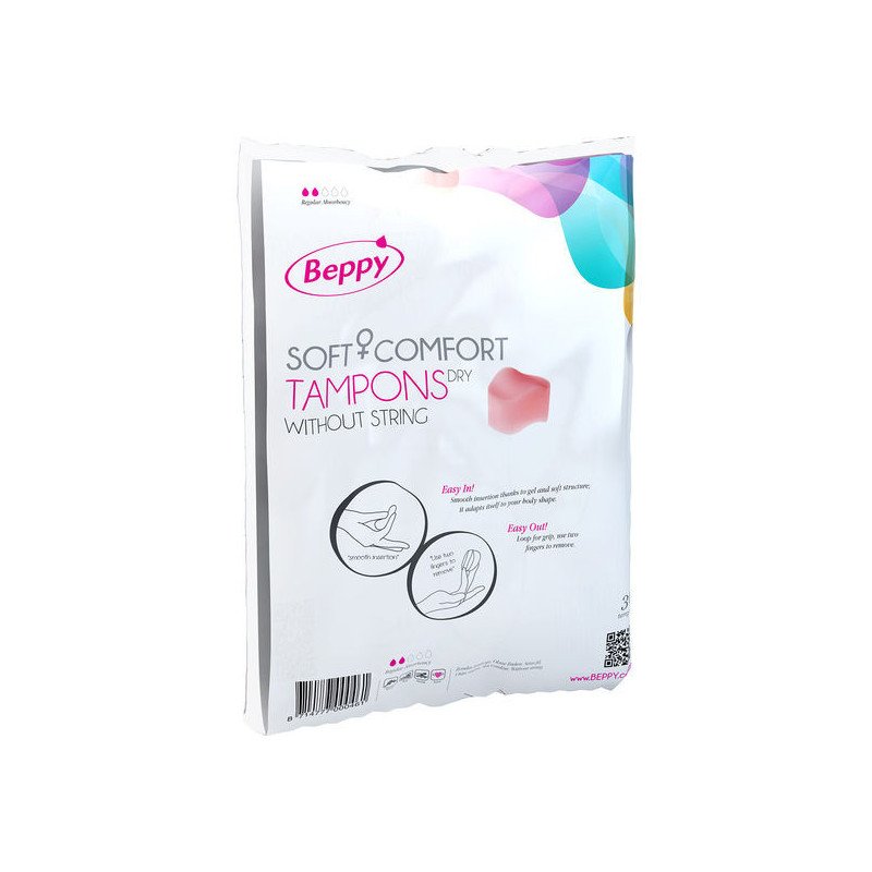BEPPY - TAMPONES SUAVES Y CÓMODOS, 30 UNIDADES