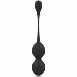 RITHUAL - BOLAS DE KEGEL VIBRATORIAS RECARGABLES NISHA NEGRAS