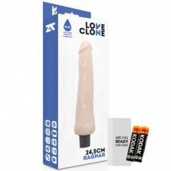 LOVECLONE - VIBRADOR AUTOLUBRICANTE RAGNAR 24,5 CM -O- 3,5 CM