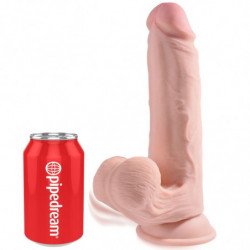 KING COCK - DILDO 3D CON BOLAS OSCILANTES DE 20,3 CM