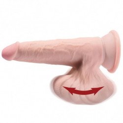 KING COCK - DILDO 3D CON BOLAS OSCILANTES DE 20,3 CM