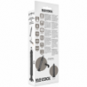 BASECOCK - VIBRADOR REALISTA 2 EN 1 NEGRO 20 CM -O- 4 CM