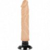 BASECOCK - VIBRADOR REALISTA 2-1 CARNE 20 CM -O- 4 CM