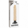 BASECOCK - VIBRADOR REALISTA 2-1 CARNE 20 CM -O- 4 CM