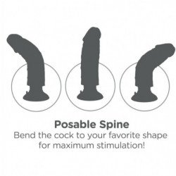 KING COCK - PENE VIBRADOR DE 17,78 CM