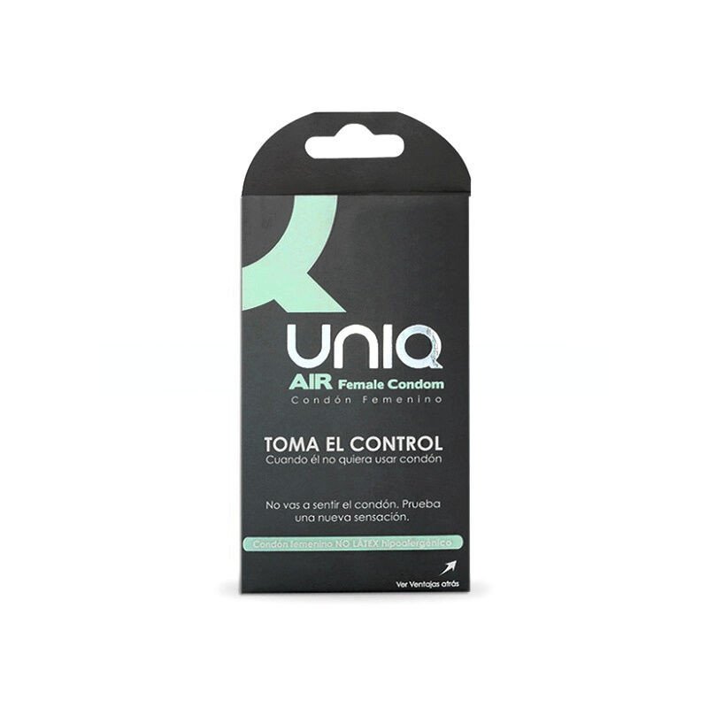 UNIQ - PRESERVATIVO FEMENINO SIN LÁTEX AIR 3 UNIDADES