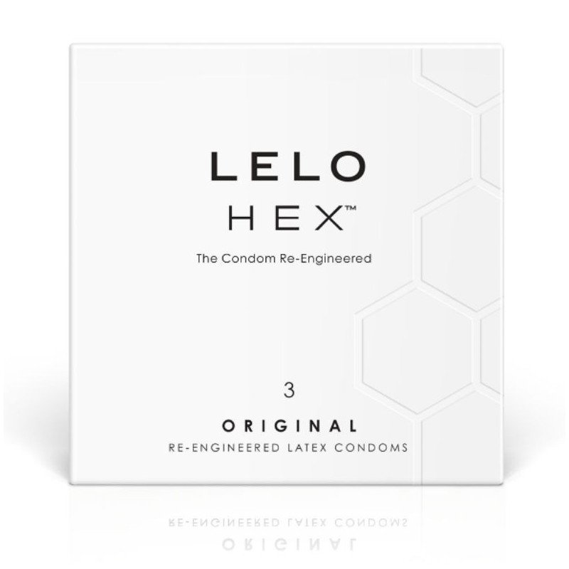 LELO - CAJA DE PRESERVATIVOS HEXAGONALES (3 UNIDADES)