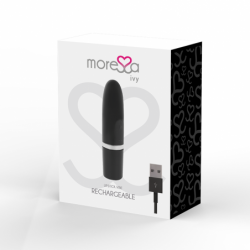 MORESSA - VIBRADOR ESTIMULADOR IVY NEGRO DE VIAJE