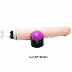 BAILE - ADOUR CLUB VIBRADOR REALISTICO 23 CM NATURAL