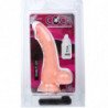 BAILE - DILDO REALISTA CON FORMA DE PENE Y VIBRACIÓN DE 21,6 CM