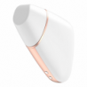SATISFACTOR - ESTIMULADOR Y VIBRADOR DE PULSO DE AIRE CON FORMA DE TRIÁNGULO DE AMOR, BLANCO