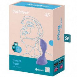 SATISFACTOR - APLICACIÓN DE TAPÓN VIBRATORIO SWEET SEAL VIOLETA