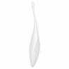 SATISFACTOR - VIBRADOR DE CLÍTORIS CON PUNTA GIRATORIA DE PLACER BLANCO