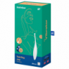 SATISFACTOR - VIBRADOR DE CLÍTORIS CON PUNTA GIRATORIA DE PLACER BLANCO