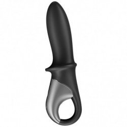 SATISFACTOR - APLICACIÓN DE VIBRADOR ANAL HOT PASSION NEGRO