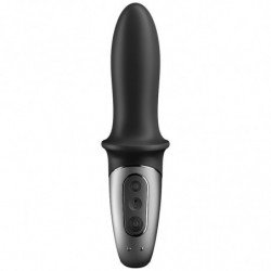SATISFACTOR - APLICACIÓN DE VIBRADOR ANAL HOT PASSION NEGRO