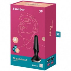 SATISFACTOR - PLUG ILICIOUS 2 VIBRADORES NEGROS