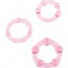 SIETE CREACIONES - CONJUNTO DE TRES ANILLOS ROSAS PARA EL PENE