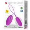 PRETTY LOVE - HUEVO VIBRATORIO JOANNA CON CONTROL REMOTO Y 12 MODOS