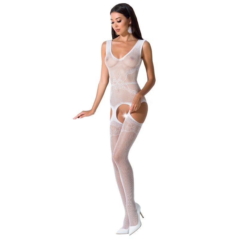 PASIÓN - MUJER BS062 BODY BLANCO TALLA ÚNICA