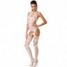 PASIÓN - MUJER BS053 BODY BLANCO TALLA ÚNICA