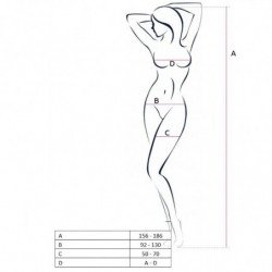 PASIÓN - MUJER BS049 BODY ROJO TALLA ÚNICA