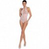 PASSION - WOMAN BS088 BODYSTOCKING BLANCO TALLA UNICA