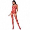 PASSION - WOMAN BS067 BODYSTOCKING ROJO TALLA UNICA