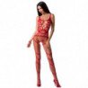 PASSION - WOMAN BS058 BODYSTOCKING ROJO TALLA UNICA