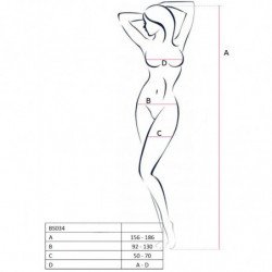 PASIÓN - MUJER BS034 BODY ROJO TALLA ÚNICA