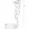 PASSION - WOMAN BS031 BODYSTOCKING BLANCO TALLA UNICA