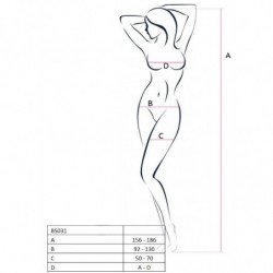 PASSION - WOMAN BS031 BODYSTOCKING NEGRO TALLA UNICA