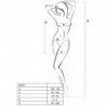 PASSION - WOMAN BS027 BODYSTOCKING ESTILO VESTIDO ROJO TALLA UNICA