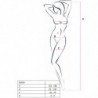 PASSION - WOMAN BS024 BODYSTOCKING BLANCO TALLA UNICA